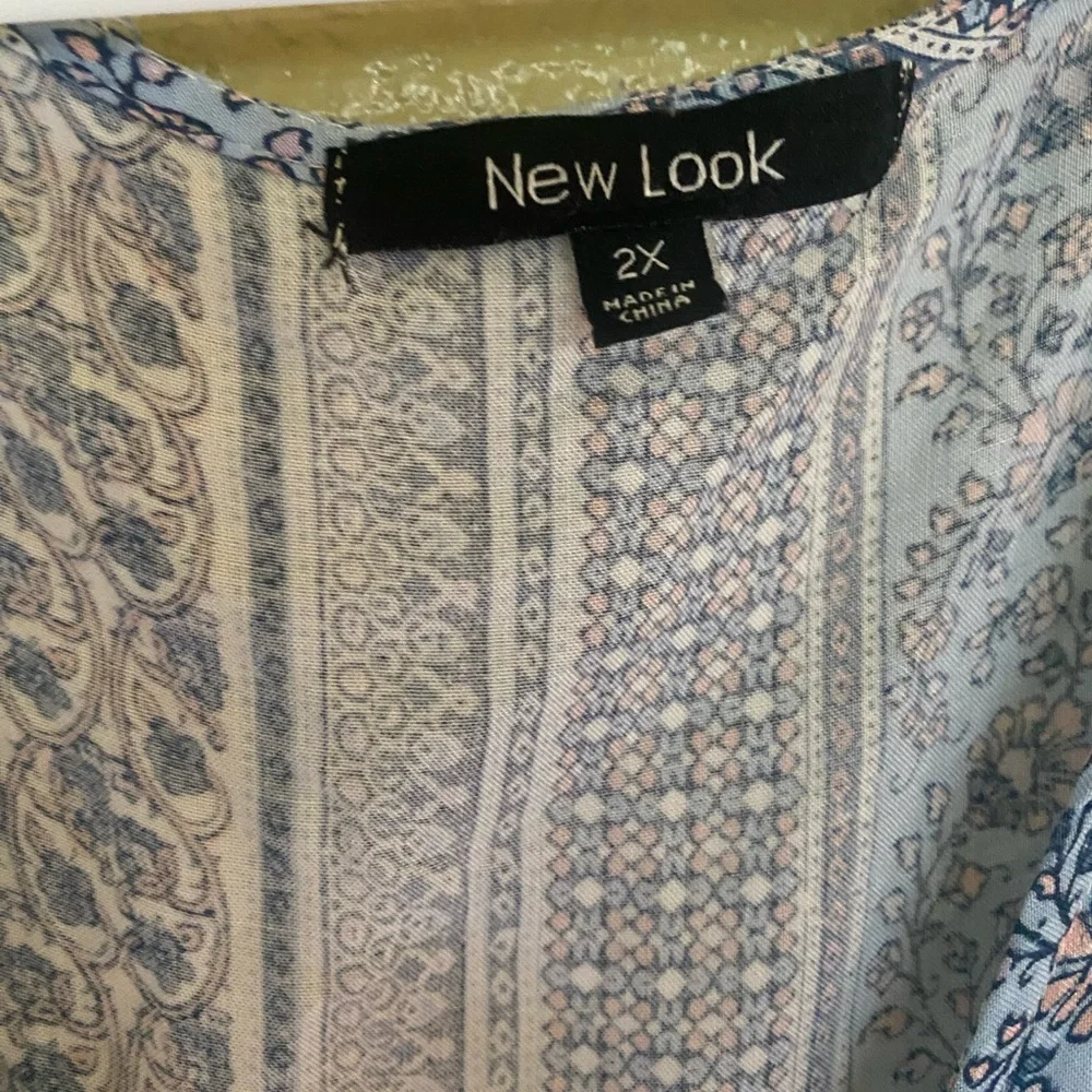 New Look Light Blue Patterned Maxi Dress - Picture 2 of 2